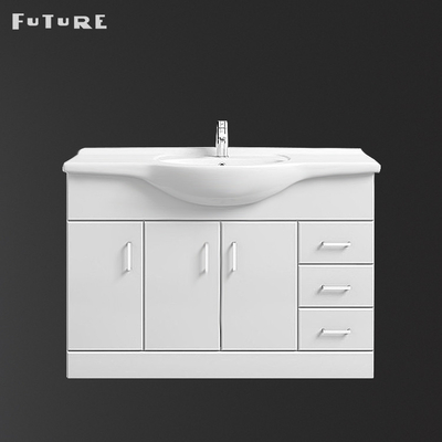 850*475*230mm Bathroom Wash Basin Cabinet White Freestanding Vanity Unit