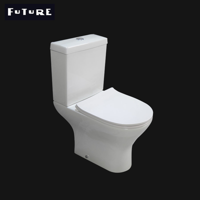 Ceramic Elongated Comfort Height Rimless Toilet Dual Flush 3L 6L