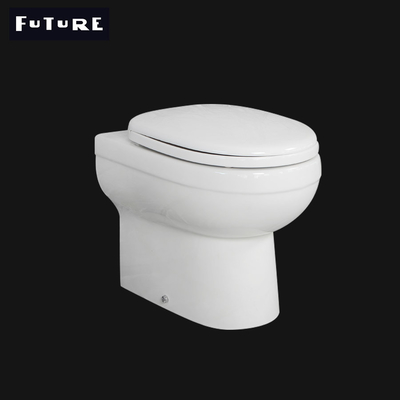 Soft Closing PP Seat Cover Back To Wall Rimless Toilet Gravity Flushing Easy To Clean