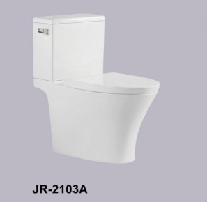 Rimless Siphon Flushing Single Piece Water Closet Automatic Deodorization