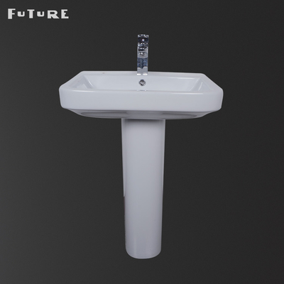 Durable Cloakroom Pedestal Basin Square 30 Inch Wide Pedestal Sink