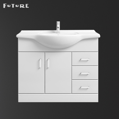 850*475*230mm Bathroom Wash Basin Cabinet White Freestanding Vanity Unit