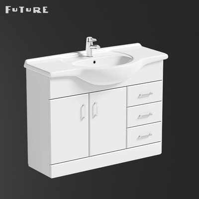 850*475*230mm Bathroom Wash Basin Cabinet White Freestanding Vanity Unit