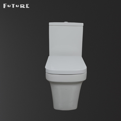 610*357*400MM Square Close Coupled Toilet P Trap Water Closet Eco Friendly