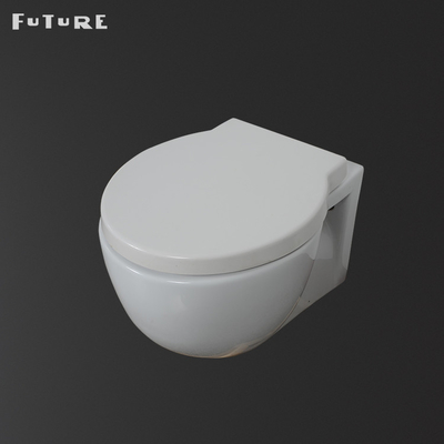 Smooth Glazed Wall Hung Toilet Wc Round Floating Toilet Bowl Antibacterial