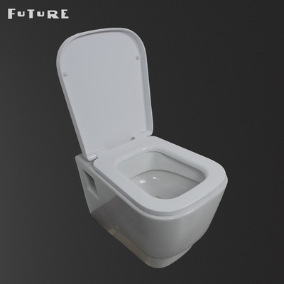 Eco Friendly Wall Hung European Water Closet 350mm Floating Toilet Seat