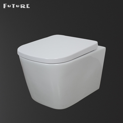 CE Commercial compact Wall Mount Toilet Concealed Tank Wear Resistance