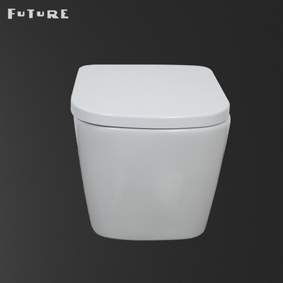 CE Commercial compact Wall Mount Toilet Concealed Tank Wear Resistance