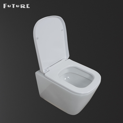 CE Commercial compact Wall Mount Toilet Concealed Tank Wear Resistance