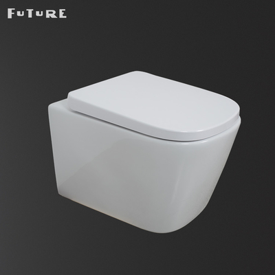 CE Commercial compact Wall Mount Toilet Concealed Tank Wear Resistance