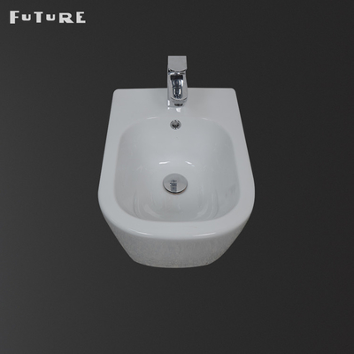 Antirust Ceramic Wall Hung Bathroom Bidet 360mm Width For UK Market