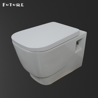 Rimless Wall Mount Toilet Concealed Tank Wear Resistance