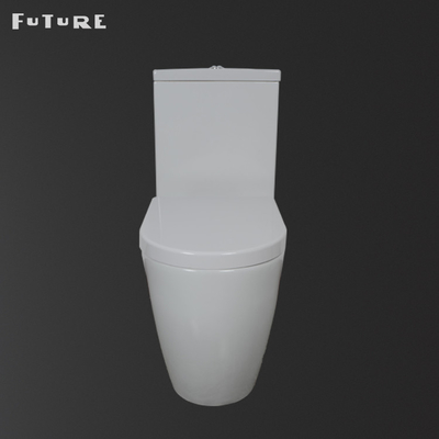 ISO9001 Automatic Close Coupled Bathroom Toilet Ceramic Water Closet