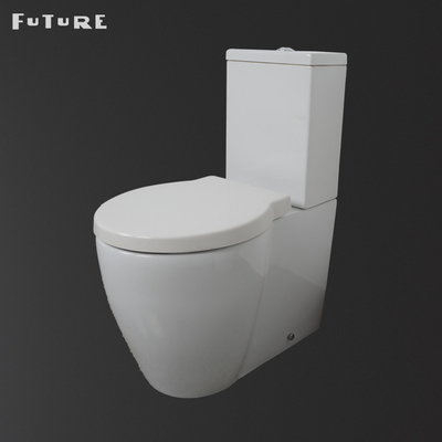 White Close Coupled Water Closet 3L 6L Dual Flush Toilet ISO900 CE