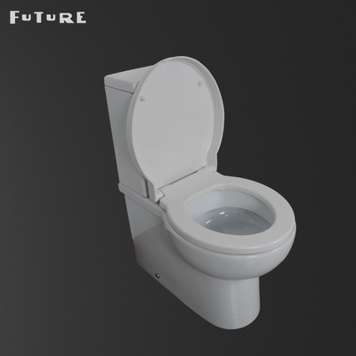 Gravity Flushing Close Coupled Cloakroom Toilet Square Wc 610*357*400MM