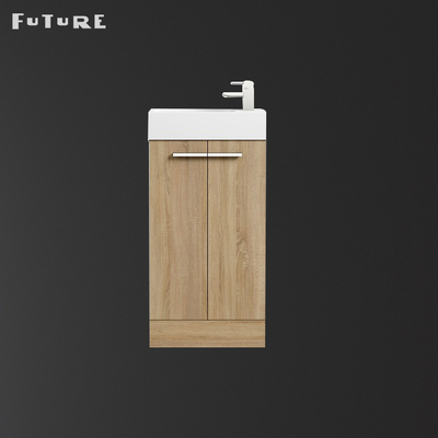 Single Tap Ceramic Bathroom Cabinet Basin Easy To Clean Anticorrosive