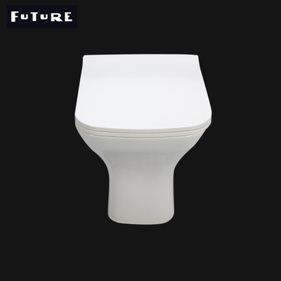 610*357*400MM Back To Wall Floor Mounted Toilet Comfort Height Btw Pan