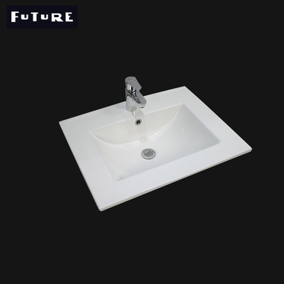 Square Bathroom Cabinet Sink Vanity Wash Basin Standard Sinkhole