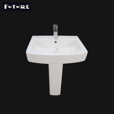 Future White Porcelain Pedestal Sink