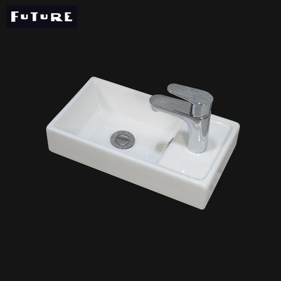 Stone Resin Ceramic Bathroom Cabinet Basin Easy To Clean Anticorrosive