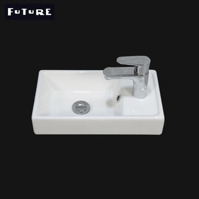 Stone Resin Ceramic Bathroom Cabinet Basin Easy To Clean Anticorrosive