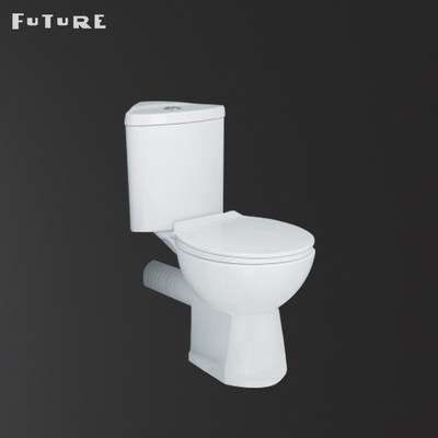 Flushing Button Close Coupled Corner Toilet Automatic Operation