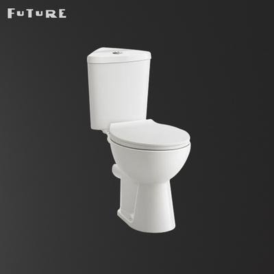 Flushing Button Close Coupled Corner Toilet Automatic Operation