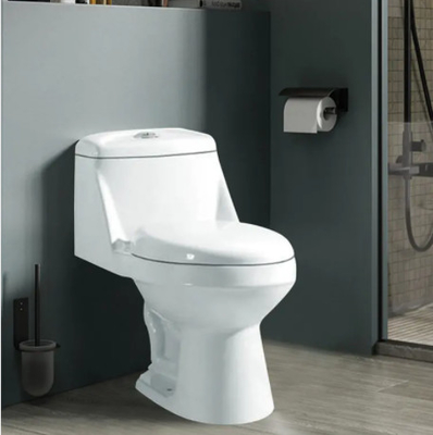 Smooth Glazed Siphonic One Piece Toilet Siphonic Flushing Toilet Ceramic Sanitary Ware