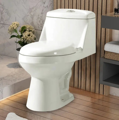Smooth Glazed Siphonic One Piece Toilet Siphonic Flushing Toilet Ceramic Sanitary Ware