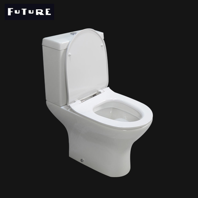 Ceramic Elongated Comfort Height Rimless Toilet Dual Flush 3L 6L