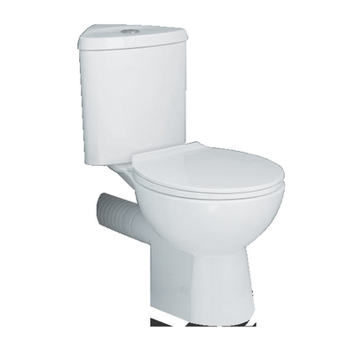 ISO9001 Short Projection Corner Toilet Corner Water Closet Dual Flush Buttons