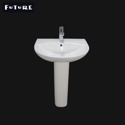American Standard Bathroom Pedestal Basin 400mm Wear Resistance