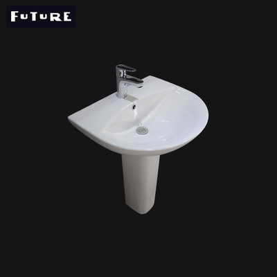 American Standard Bathroom Pedestal Basin 400mm Wear Resistance