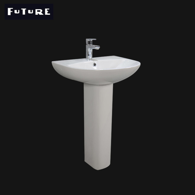 American Standard Bathroom Pedestal Basin 400mm Wear Resistance