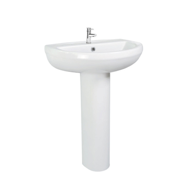 Classic Solid Surface Ideal Standard Semi Pedestal Basin Sinks 550cm