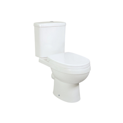 Smooth Glaze Short Projection Close Coupled Toilet 2 Piece Toilet Washdown Flushing