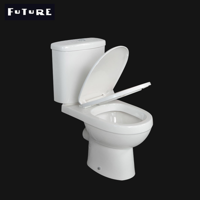 UPC Close Coupled Bathroom Toilet Ceramic WC 380mm Wide Bathroom Sanitary Ware