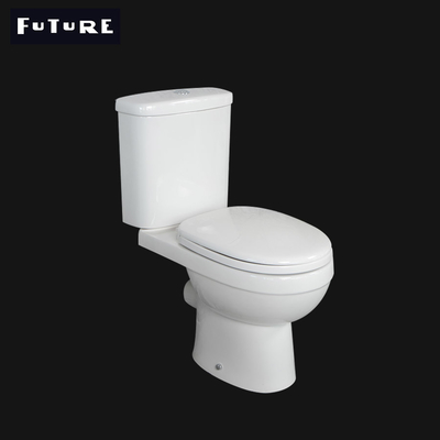 UPC Close Coupled Bathroom Toilet Ceramic WC 380mm Wide Bathroom Sanitary Ware