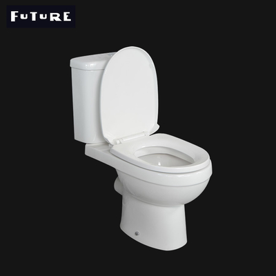 UPC Close Coupled Bathroom Toilet Ceramic WC 380mm Wide Bathroom Sanitary Ware