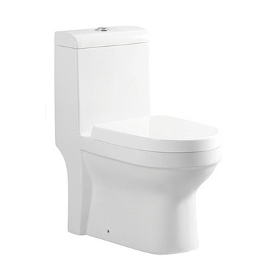 Siphonic One Piece Toilet Bowl Dual Flush Ceramic Material