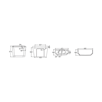 Bathroom Low level cistern single flush Toilet