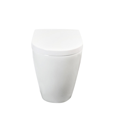 Automatic Operation Round  Back To Wall Toilet For Bathroom Wear Resistance