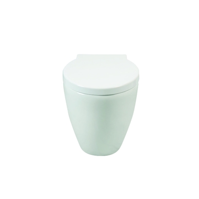 Efficient Flushing White Back To Wall Toilet One Piece Ceramic Toilet 520mm
