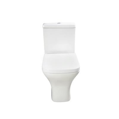 Anti Fouling Glazed Rectangle Two Piece Water Closet Scratch Resistant