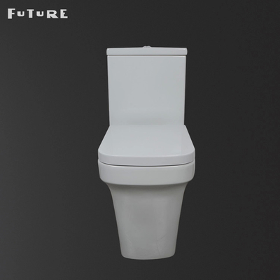 White 18Inch Tall Close Coupled Bathroom Toilet 465mm High Seat