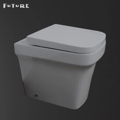 Antibacterial Contemporary Back To Wall Toilet 360*520*420MM