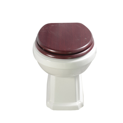 Smooth Glazed round back to wall toilet Close Coupled  420mm deepth