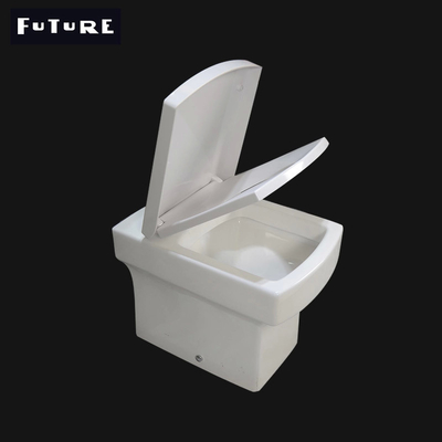 Washdown Flushing Square Close Coupled Toilet Back To Wall Wc Eco Friendly