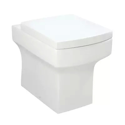 Washdown Flushing Square Close Coupled Toilet Back To Wall Wc Eco Friendly