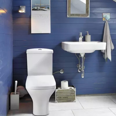 Fashionable Short Projection Ideal Standard Rimless Toilet UK Compliant